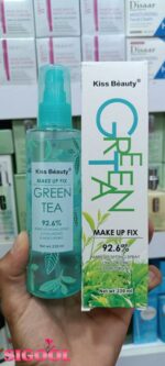 اسپری فیکساتور چای سبز کیس بیوتی Make up fix green tea kiss beauty